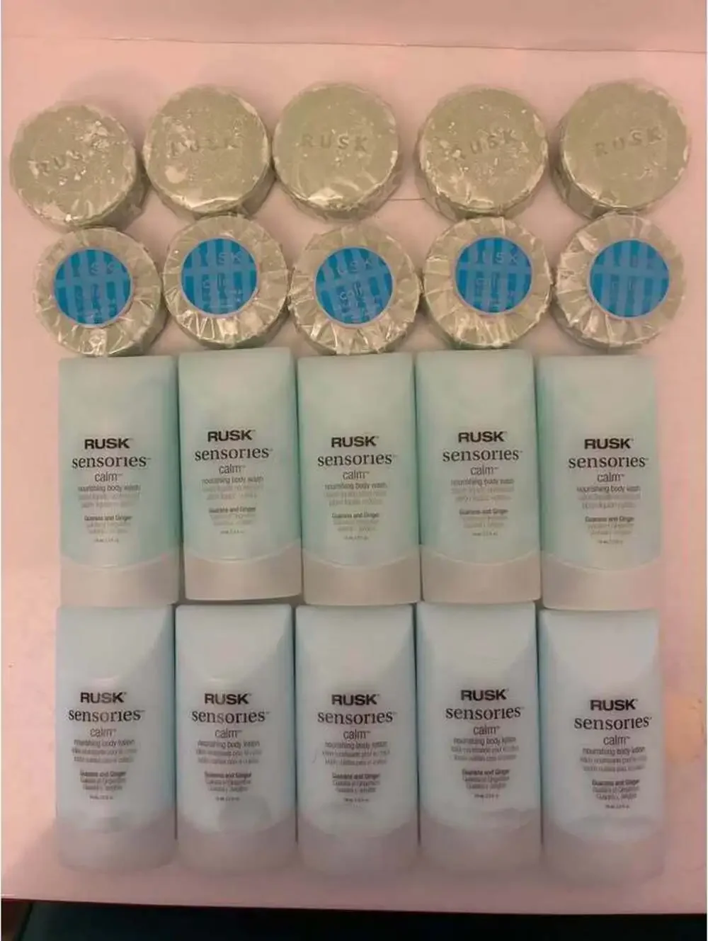 Rusk Sensories Calm Body Wash, Lotion, and Soap Bundle